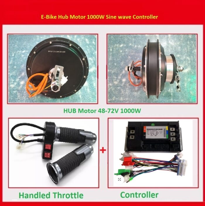 Electric Bike BLDC DC Hub Motor 1000W Sine wave Controller with Regenerative System - Image 1
