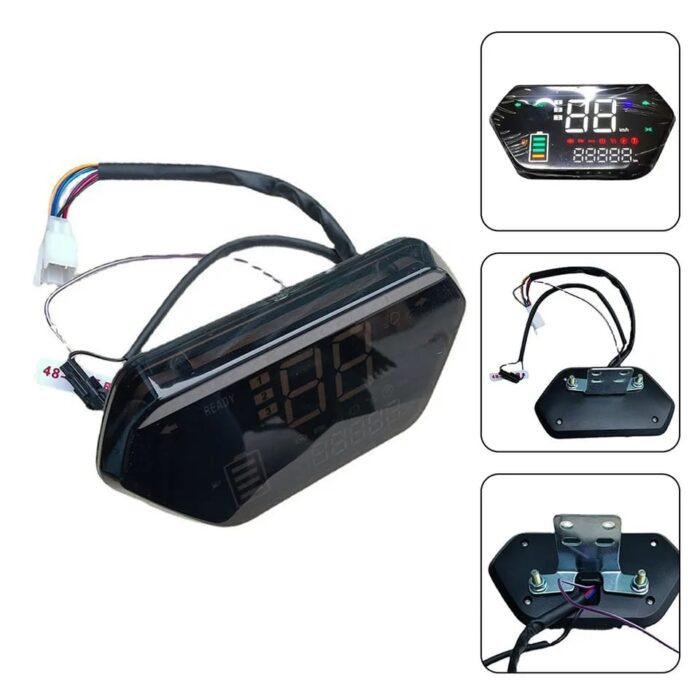 Electric Bike Scooter Speedometer ODO Meter Universal Meter 48-72V - Image 2
