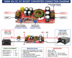 1800W 40A DC-DC Step-up DC Constant Voltage Constant Current Boost Converter Module - Image 2