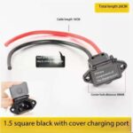 E-Bike Charging Port Charger Socket with Cable Cover Automatically Drop Cover - Image 2