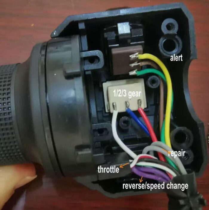 Electric Bicycle Throttle Light Turning 3 Gears Reverse Parking Alert Switch Assembly - Image 6