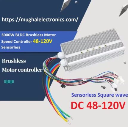 3000W BLDC Brushless Motor Speed Controller 48-120V Sensorless Driver for Electric Car/Vehicle