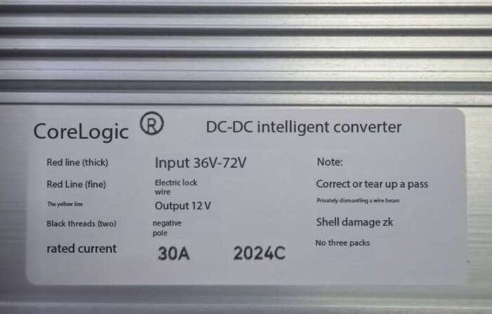 DC-DC Converter DC 36-72V to 12V 50A Electric Car Bike Converter Adapter - Image 7