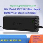60V 10A 69.35V 19S LiFePO4 E-Bike Battery Charger Smart Fast Charger with Auto Cut-Off