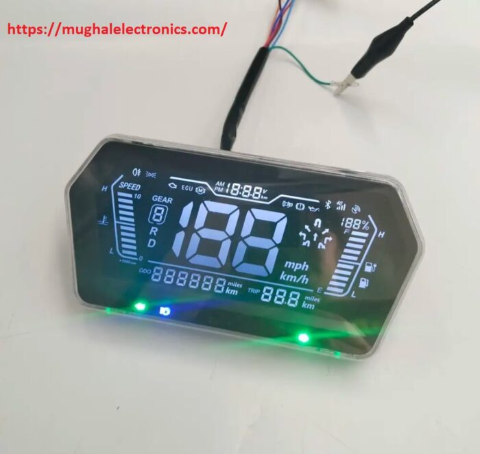 48-72V LCD Dashboard Display with Charge Level Indicator for Electric Scooter, Motorcycle & E-Car - Image 1