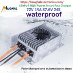 Electric Car LifePo4 Waterproof High Power Smart Fast Charger 72V 15A 87.6V 24S