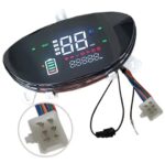 48-72V Smart Digital LCD Speedometer with 6-Pin Interface for Electric Motorcycles - Image 2