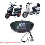 48-72V Smart Digital LCD Speedometer with 6-Pin Interface for Electric Motorcycles