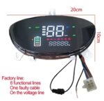 48-72V Smart Digital LCD Speedometer with 6-Pin Interface for Electric Motorcycles - Image 4