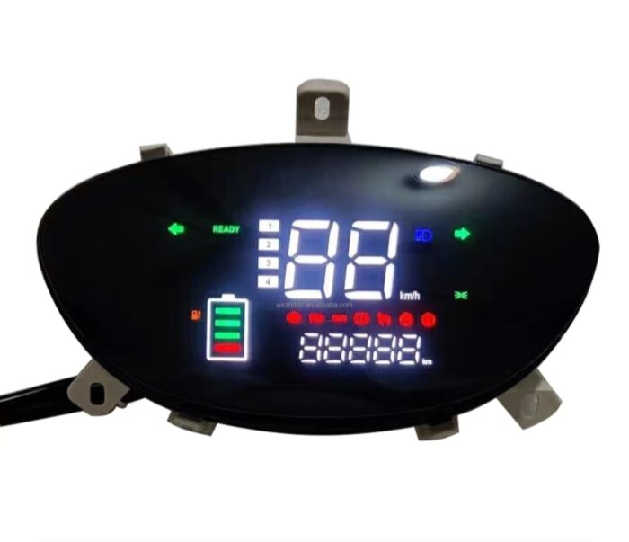 48-72V Smart Digital LCD Speedometer with 6-Pin Interface for Electric Motorcycles - Image 5
