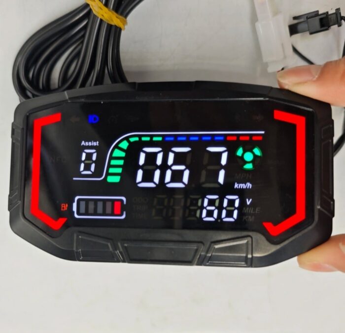 48V-72V E-Bike Electromobile Motorbike Scooter Speedometer Display Meter with Support DIY Part - Image 2