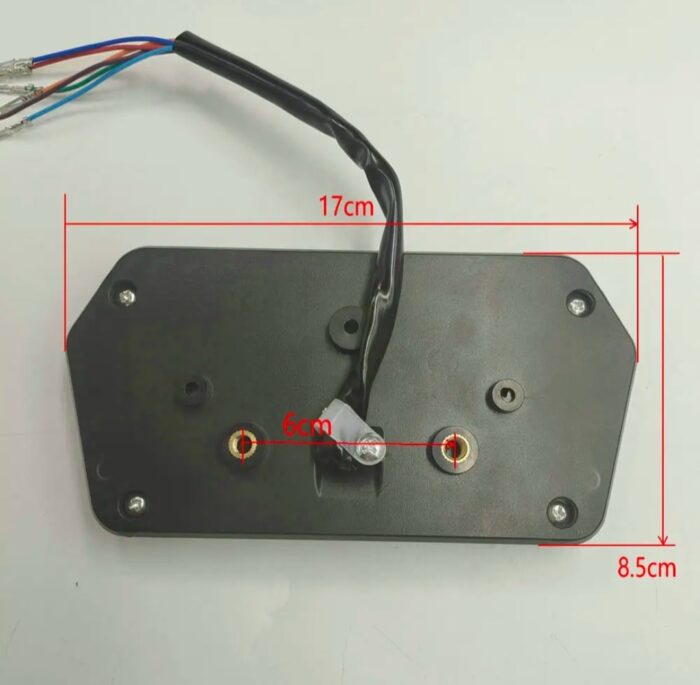 48-72V LCD Dashboard Display with Charge Level Indicator for Electric Scooter, Motorcycle & E-Car - Image 2