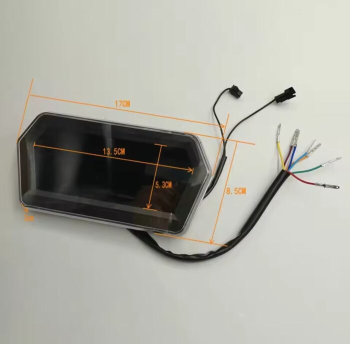 48-72V LCD Dashboard Display with Charge Level Indicator for Electric Scooter, Motorcycle & E-Car - Image 3