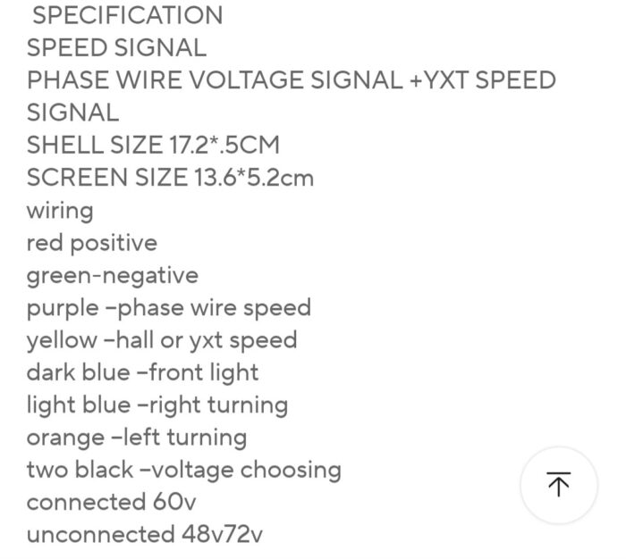 48-72V LCD Dashboard Display with Charge Level Indicator for Electric Scooter, Motorcycle & E-Car - Image 5