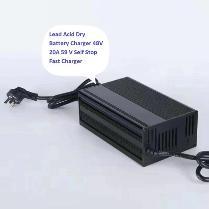 Lead Acid Dry Battery Charger 48V 20A 59 V Self Stop Fast Charger - Image 1