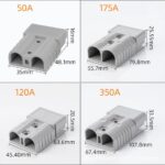 Anderson Style Plug Connectors 350A 600V AC/DC Power Tool 1 Pair - Image 3