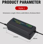 72V 3A 88.8V E-Bike Lead Acid Battery Charger with 6-Level Charge Indicator - Image 5