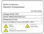 Universal DC Electric Auto AC Compressor R134A 18CC DC 60-125V Automotive Air Conditioning Compressor - Image 7