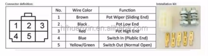 Golf Cart Electronic Accelerator EFP-005 for Electric Vehicle DC 5V - Image 6