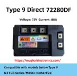 BLDC 2000W 80A 72V Brushless Electric Hub Motor Speed Controller with Self Learning