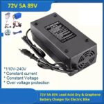 72V 5A 89V Lead Acid Dry & Graphene Battery Charger for Electric Bike