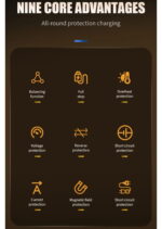 Portable 12V 20A Car Battery Charger Lead Acid with Charging Power AC & DC Port OTP Protection - Image 7