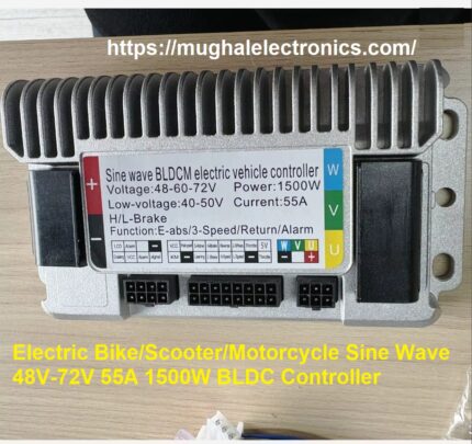 Electric Bike/Scooter/Motorcycle Sine Wave 48V-72V 55A 1500W BLDC Controller