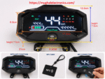 Universal LCD Digital Speedometer with NFC for Electric Bike Scooter & E-Rickshaw 48V/60V/72V