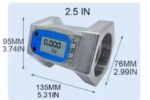 Digital Liquid Water Diesel Fuel Flow Meter 2.5in Electronic Flowmeter with LCD Display - Image 8