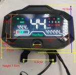 Universal LCD Digital Speedometer with NFC for Electric Bike Scooter & E-Rickshaw 48V/60V/72V - Image 3