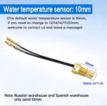 2 in 1 LCD Water Car Temp & Battery Voltage Gauge 12V/24V with 10mm Sensor - Image 6