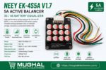 NEEY EK-C4S5A V1.7 5A Active Battery Capacitor Balancer 3S 4S for NCM Li-ion & LiFePO4 LFP
