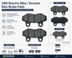 CBX Electric Bike & Scooter Disc Brake Pads High Performance