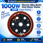 1000W Electric Bike Scooter BLDC Hub Motor Stator 27H Magnet with Copper Windings