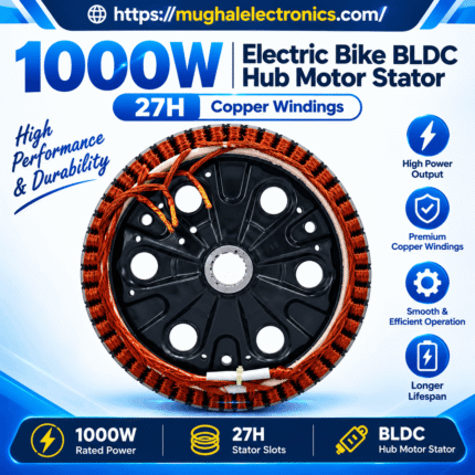 1000W Electric Bike Scooter BLDC Hub Motor Stator 27H Magnet with Copper Windings