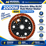 2000W Electric Bike BLDC Hub Motor Stator 40H Magnet with Copper Windings