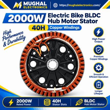 2000W Electric Bike BLDC Hub Motor Stator 40H Magnet with Copper Windings